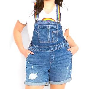 Lane Bryant short overalls